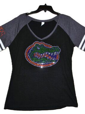 Florida Gators rhinestone short sleeve shirt Gators sleeve XS S M L XL XXL 3X 4X